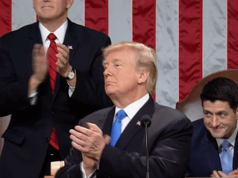 Donald trump clapping gif 2  GIF Images Download