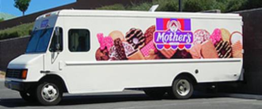 Image result for mother's cookie delivery truck