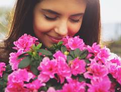 Image result for smell flowers