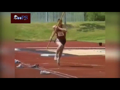 Image result for pole vaulting gone wrong gif