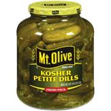 Mt. Olive Kosher Petite Dills Fresh Pack Pickles 46 Oz Jar