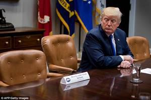Image result for trump with 2 empty chairs