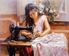 Image result for gif  ladies sewing