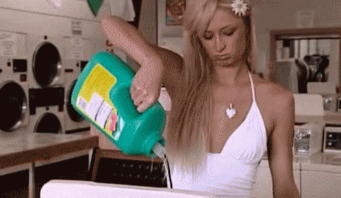 Image result for doing laundry gif