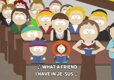 Image result for south park in church gif