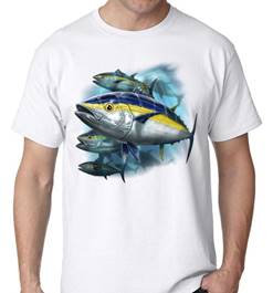 Image result for t shirt with picture of a tuna fish