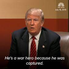Donald Trump Says John McCain is "Not a War Hero" | "He's not a war hero.  He's a war hero because he was captured. I like people that weren't  captured." It was