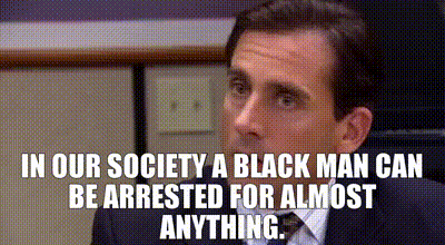 YARN | In our society a black man can be arrested for almost anything. |  The Office (2005) - S03E09 The Convict | Video gifs by quotes | ee0c17ad | 紗
