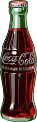 Coca-Cola 1950s Style Contour Bottle Decal Officially Licensed Made In USA - Picture 1 of 5