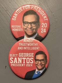 George Santos For President 2024 Pinback Buttons Lot Funny Political 2.25”  | eBay