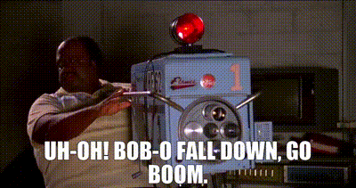 YARN | Uh-oh! Bob-o fall down, go boom. | UHF | Video gifs by quotes |  ec4268ab | 紗