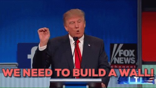 Donald Trump We Need To Build A Wall GIF - Donald Trump We Need To Build A  Wall President - Discover & Share GIFs