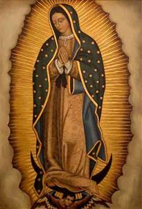 Image result for image of virgin mary of guadalupe